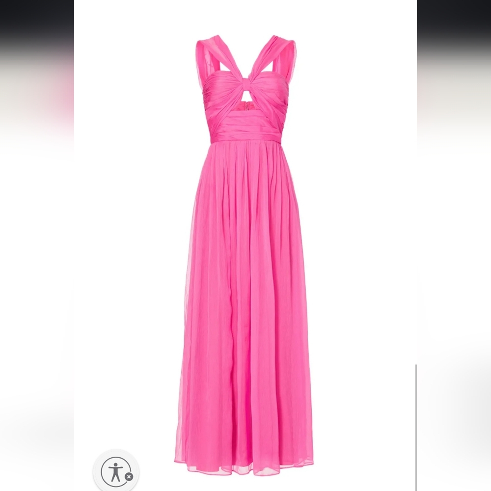 Elegant Pink Evening Gown, Size 16, Adam Lippes